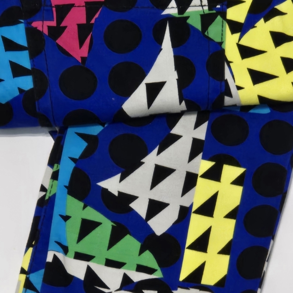 🖤 NWT L'Amour Nanette Lepore Size 7	Multicolor Bright Legging Pants Geometric - Picture 7 of 9